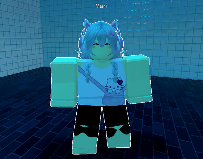 My friend when we were playing a horror game!