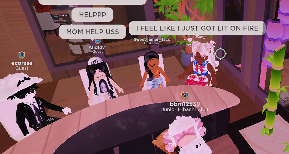 My and my friends at a restaurant! This was the aftermath of the wedding mentioned in a few photos.